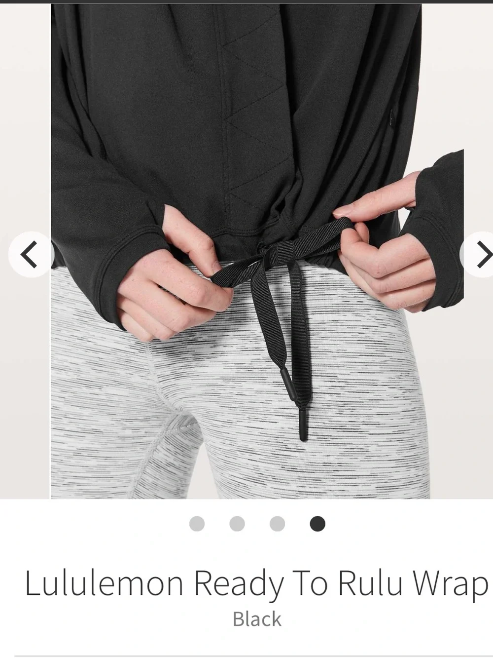 Lululemon Ready‎ to Rulu wrap black 6